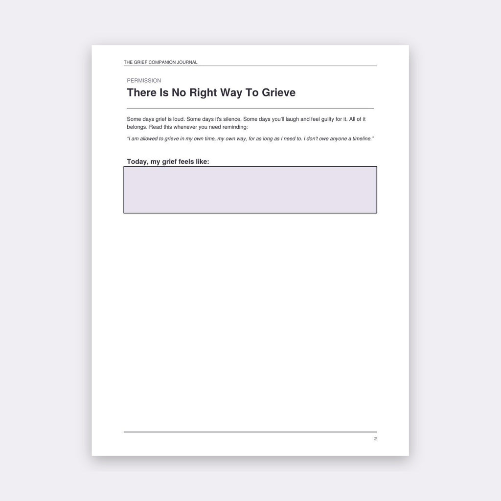 The Grief Companion Journal | Printable Grief Support Journal for Loss | Memory Pages + Gentle Prompts | Instant Download PDF